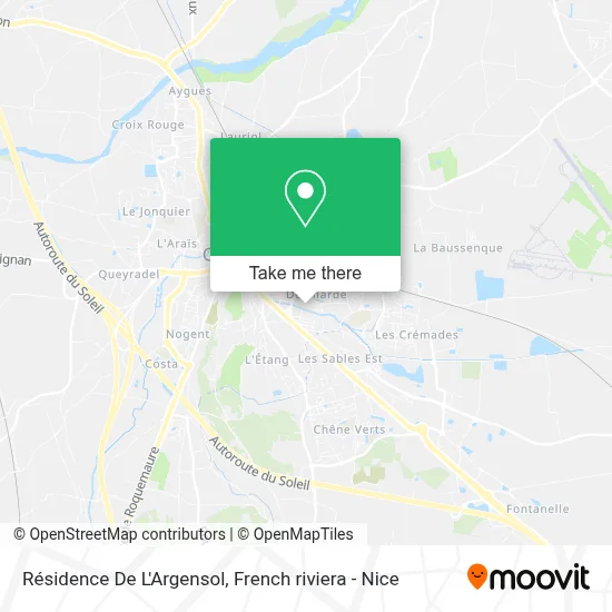 Résidence De L'Argensol map