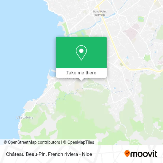 Château Beau-Pin map