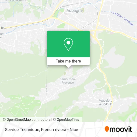 Service Technique map