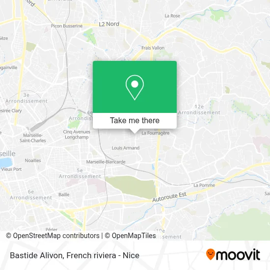 Bastide Alivon map