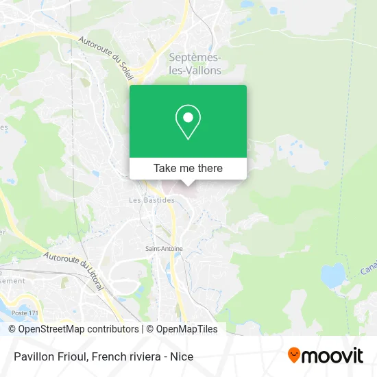 Pavillon Frioul map