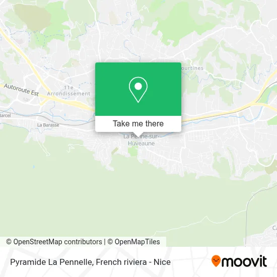 Pyramide La Pennelle map