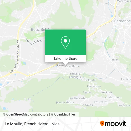 Le Moulin map