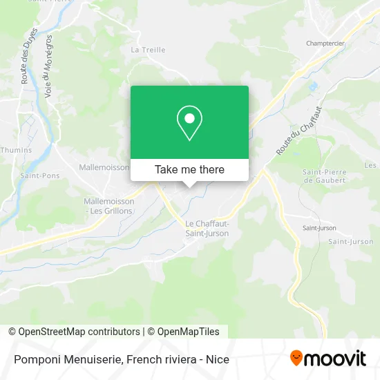 Pomponi Menuiserie map