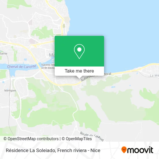 Résidence La Soleiado map