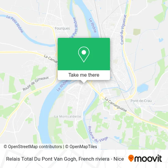 Relais Total Du Pont Van Gogh map