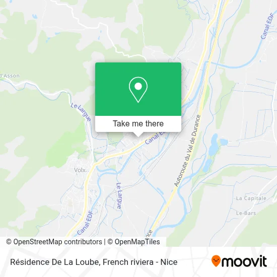 Résidence De La Loube map