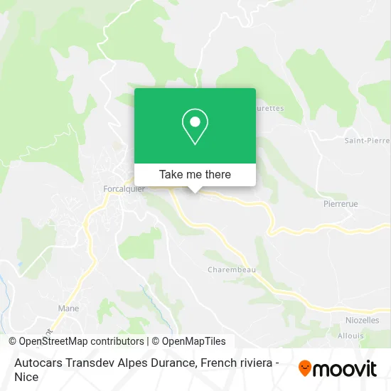 Autocars Transdev Alpes Durance map