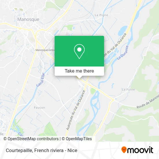Courtepaille map