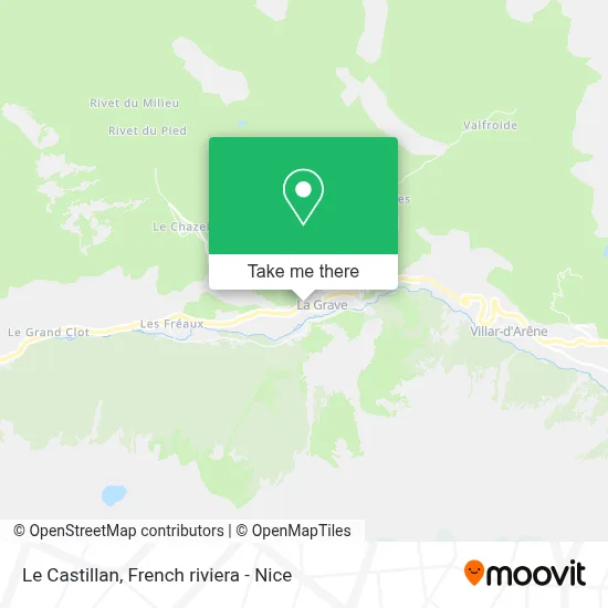 Le Castillan map