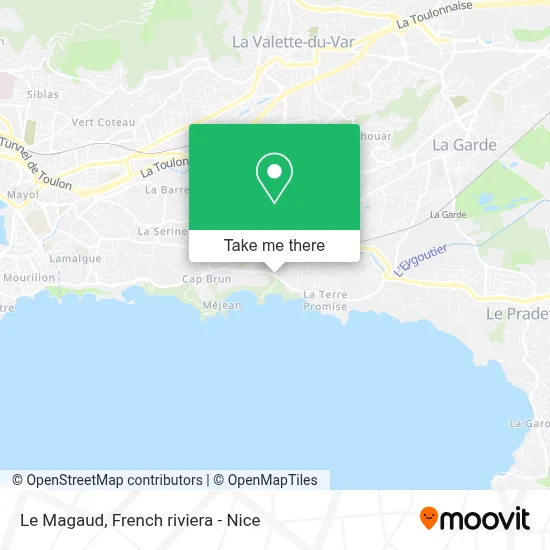 Le Magaud map
