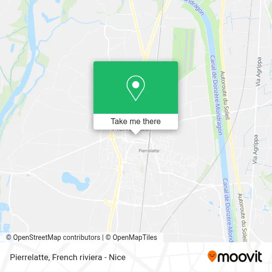 Pierrelatte map