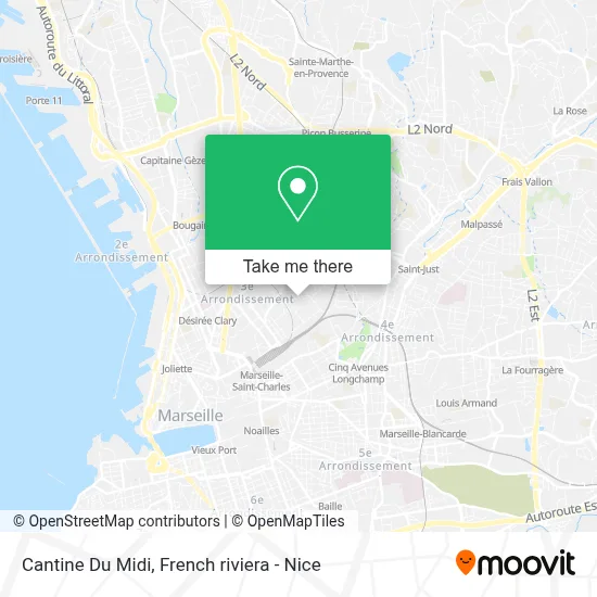 Cantine Du Midi map