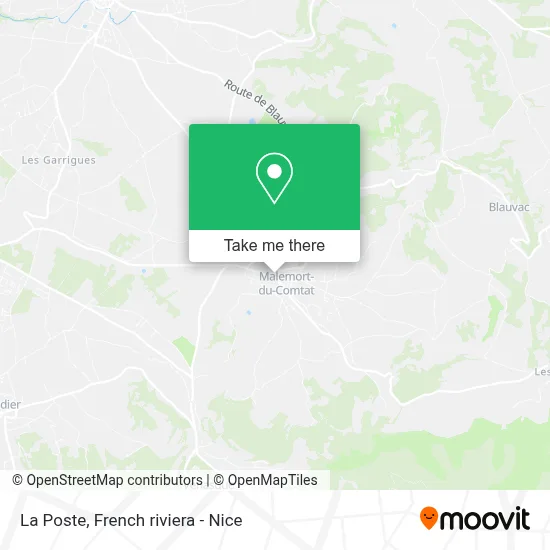 La Poste map