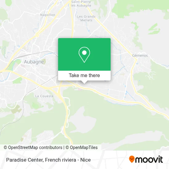 Paradise Center map