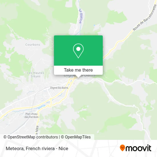 Meteora map