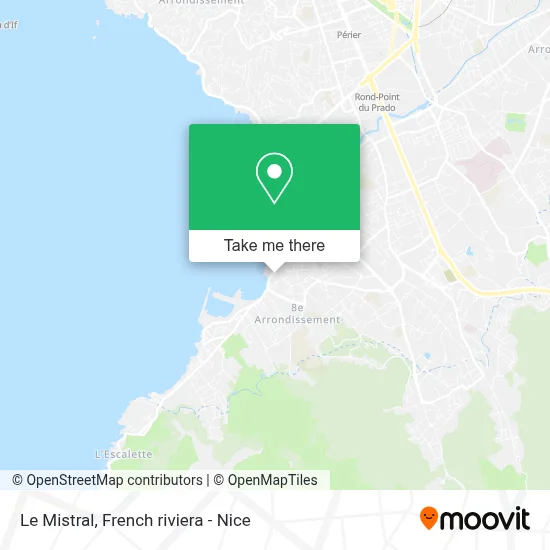 Le Mistral map