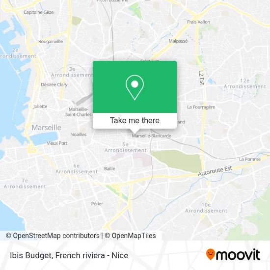 Ibis Budget map