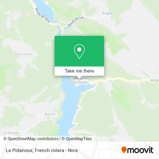 Le Pidanoux map