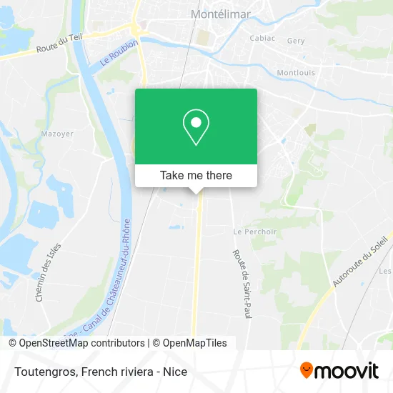 Toutengros map