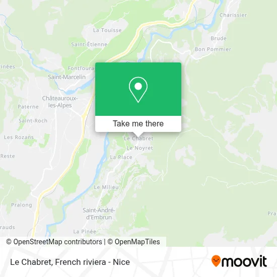 Le Chabret map