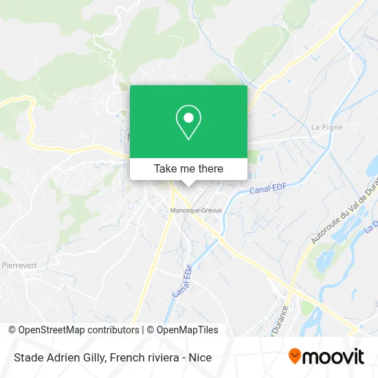 Stade Adrien Gilly map
