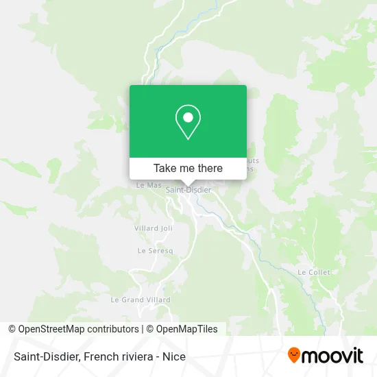 Saint-Disdier map