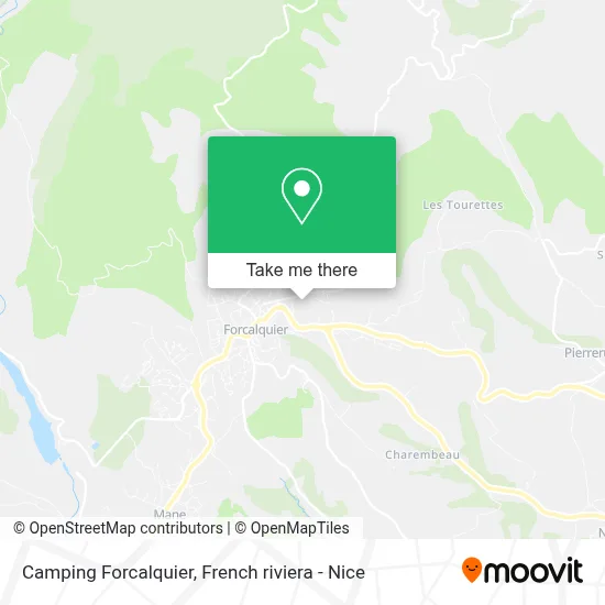 Camping Forcalquier map