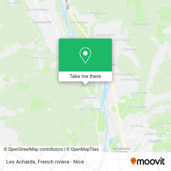 Les Achards map