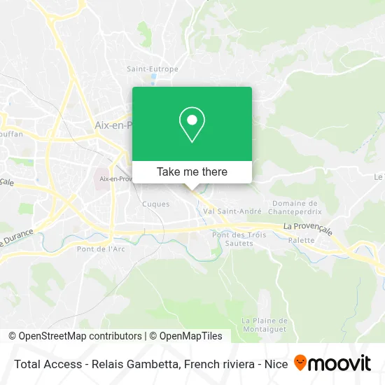 Total Access - Relais Gambetta map