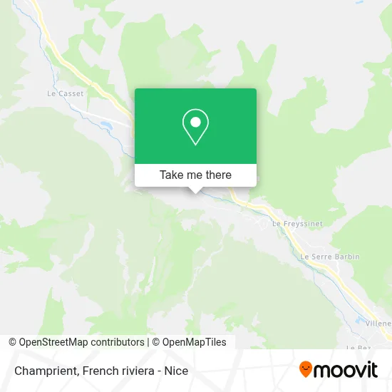 Champrient map