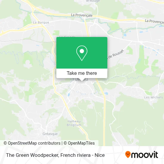 Le Pic-Vert map
