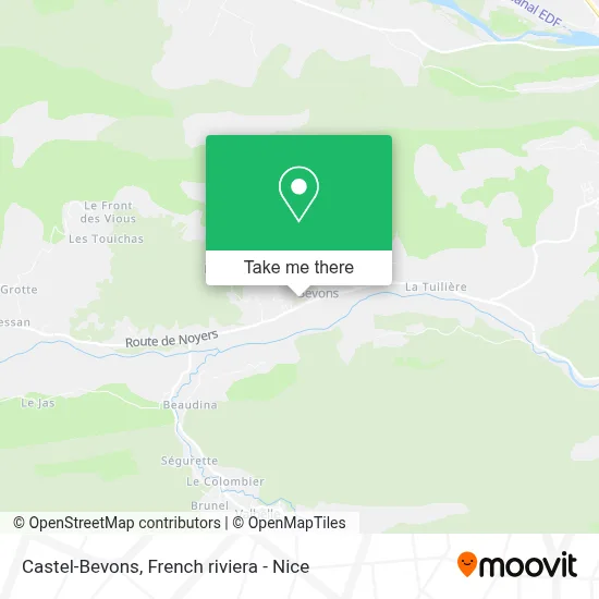 Castel-Bevons map