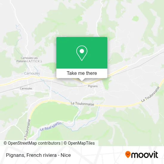 Pignans map