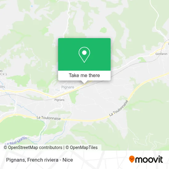 Pignans map