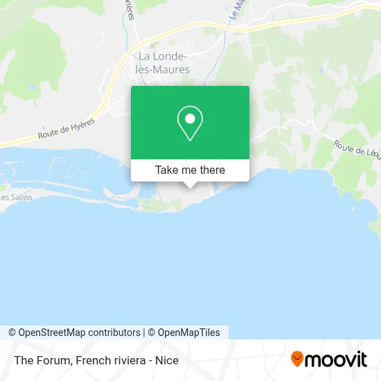 Le Forum map