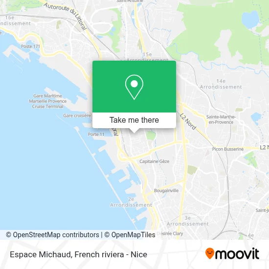 Espace Michaud map