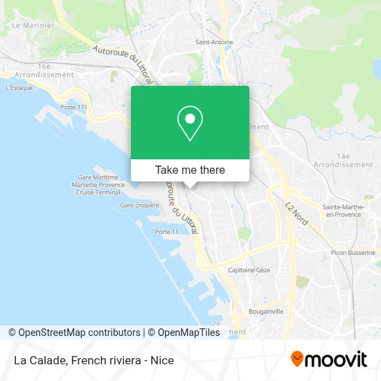 La Calade map