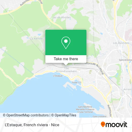 L'Estaque map