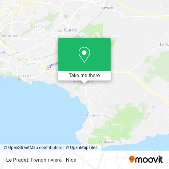 Le Pradet map
