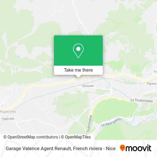 Garage Valence Agent Renault map
