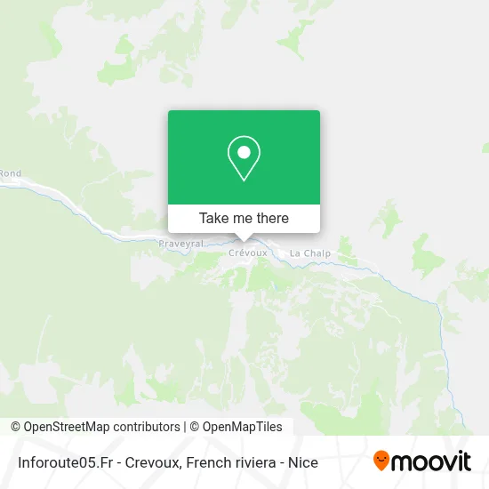 Inforoute05.Fr - Crevoux map