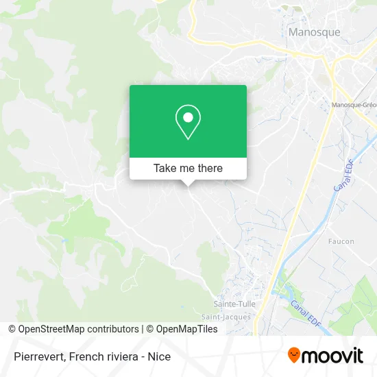 Pierrevert map