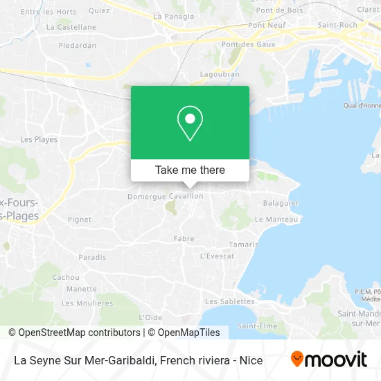 La Seyne Sur Mer-Garibaldi map