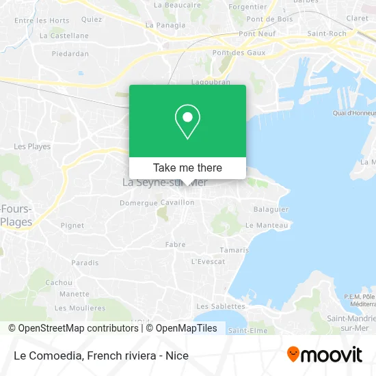 Le Comoedia map