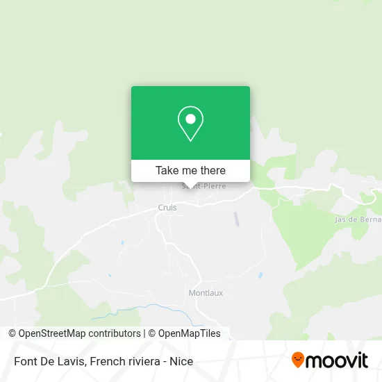 Font De Lavis map