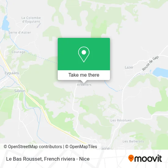 Le Bas Rousset map