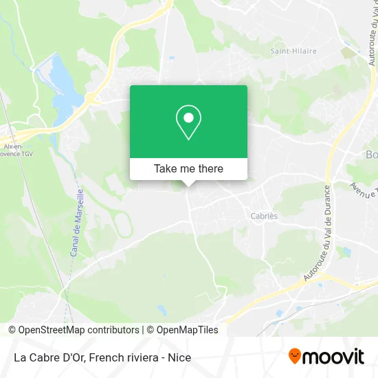 La Cabre D'Or map