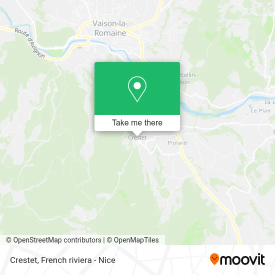 Crestet map