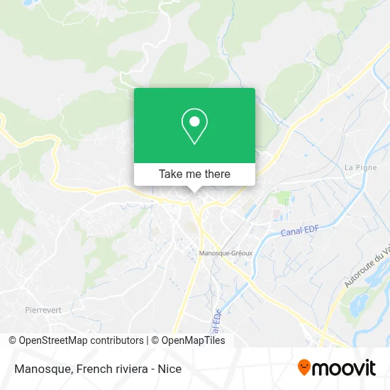 Manosque map
